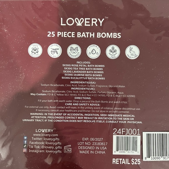Lovery Bath Bombs - 25 piece - Picture 3 of 3
